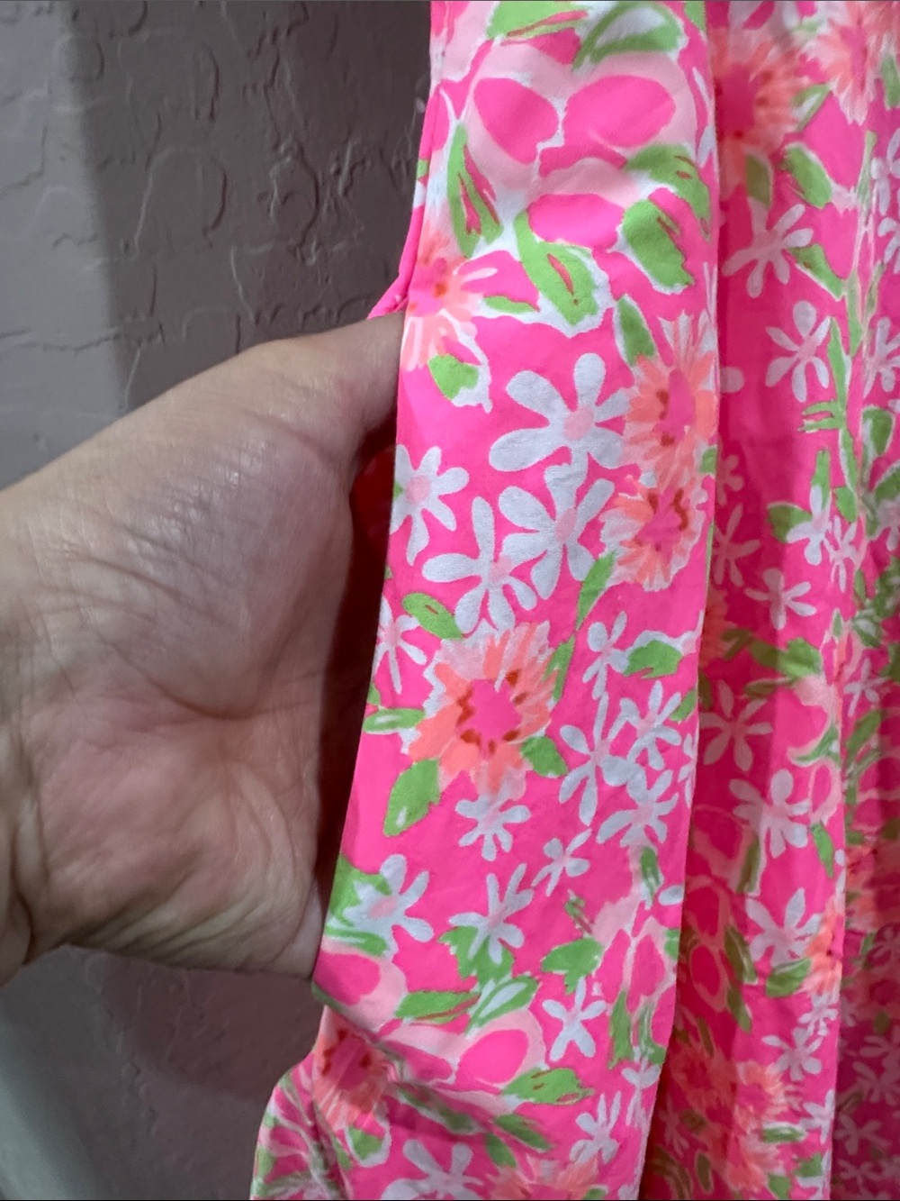 Lilly Pulitzer Pink Floral Fit-and-Flare Mini Dress - Picture 2 of 5